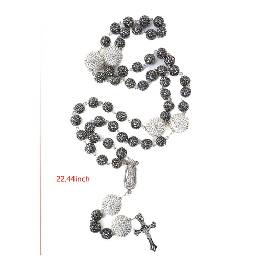 Rosary-black Drill ball