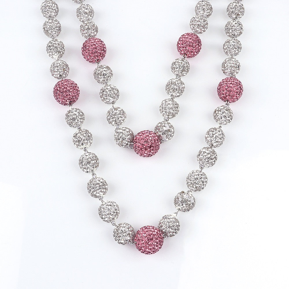 Drill Ball Pants Chains-Pink