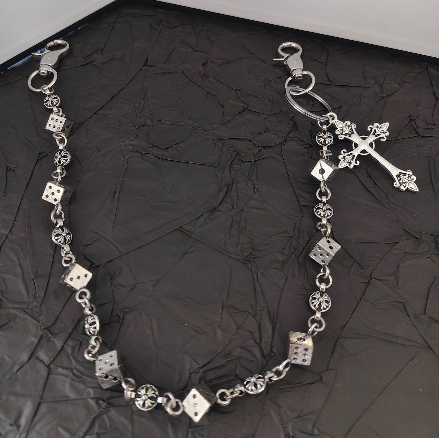 Dice Pants Chain, Hip Hop Streetwear Accessory, Cool Punk Jeans Chain