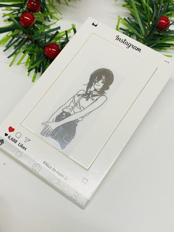 Chainsaw Man Reze Lenticular Cards,2-Piece Black &White Anime Set, Premium Collectible for Fans