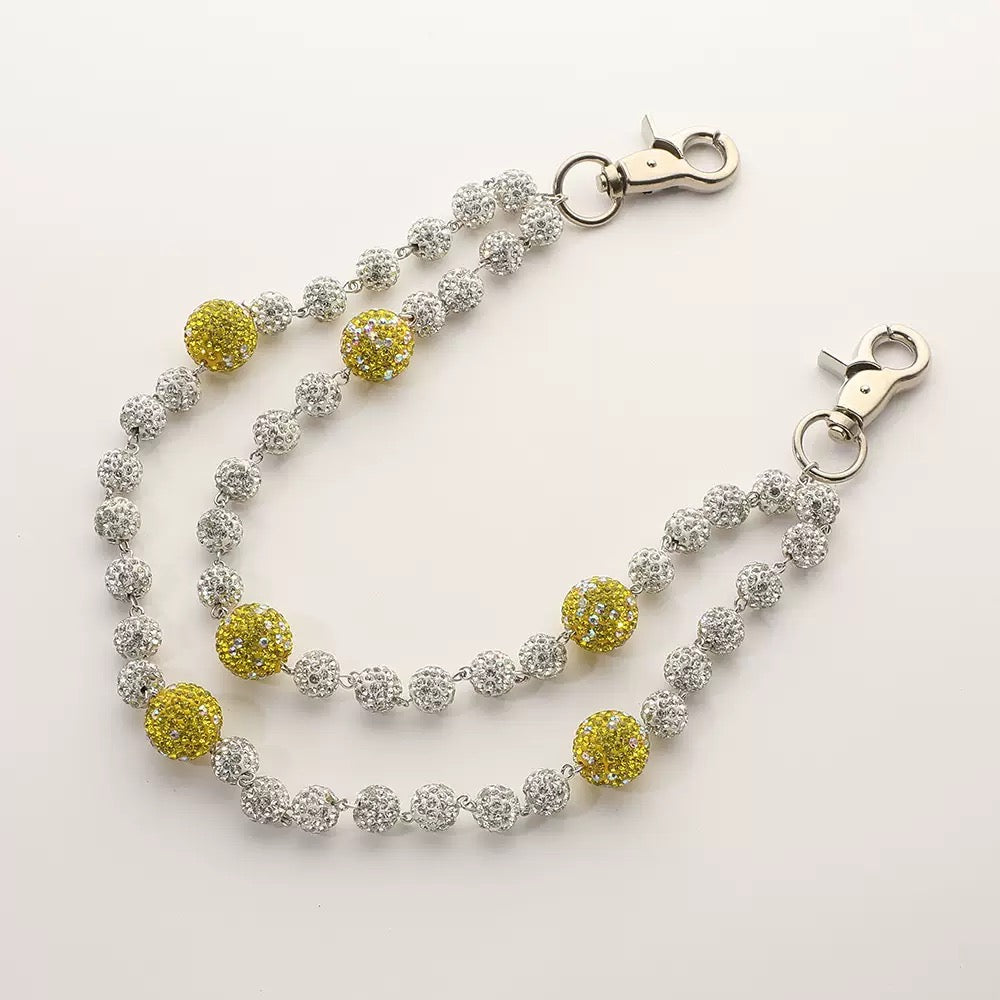 Drill Ball Pants Chains-Lemon Yellow