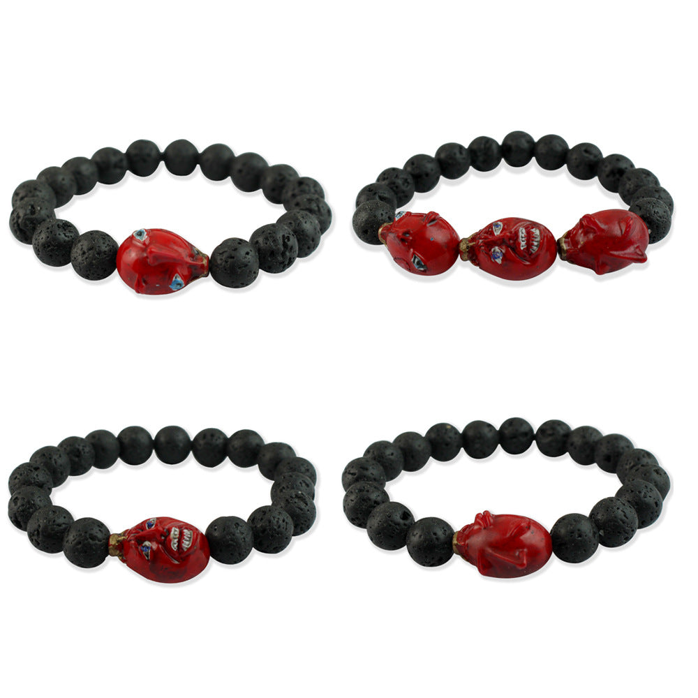 4 pcs Berserk Behelit Eye Bracelet, Dark Fantasy Anime Jewelry,Gothic Punk Style Wristband for Fans & Collectors, UniqueCosplay Gift