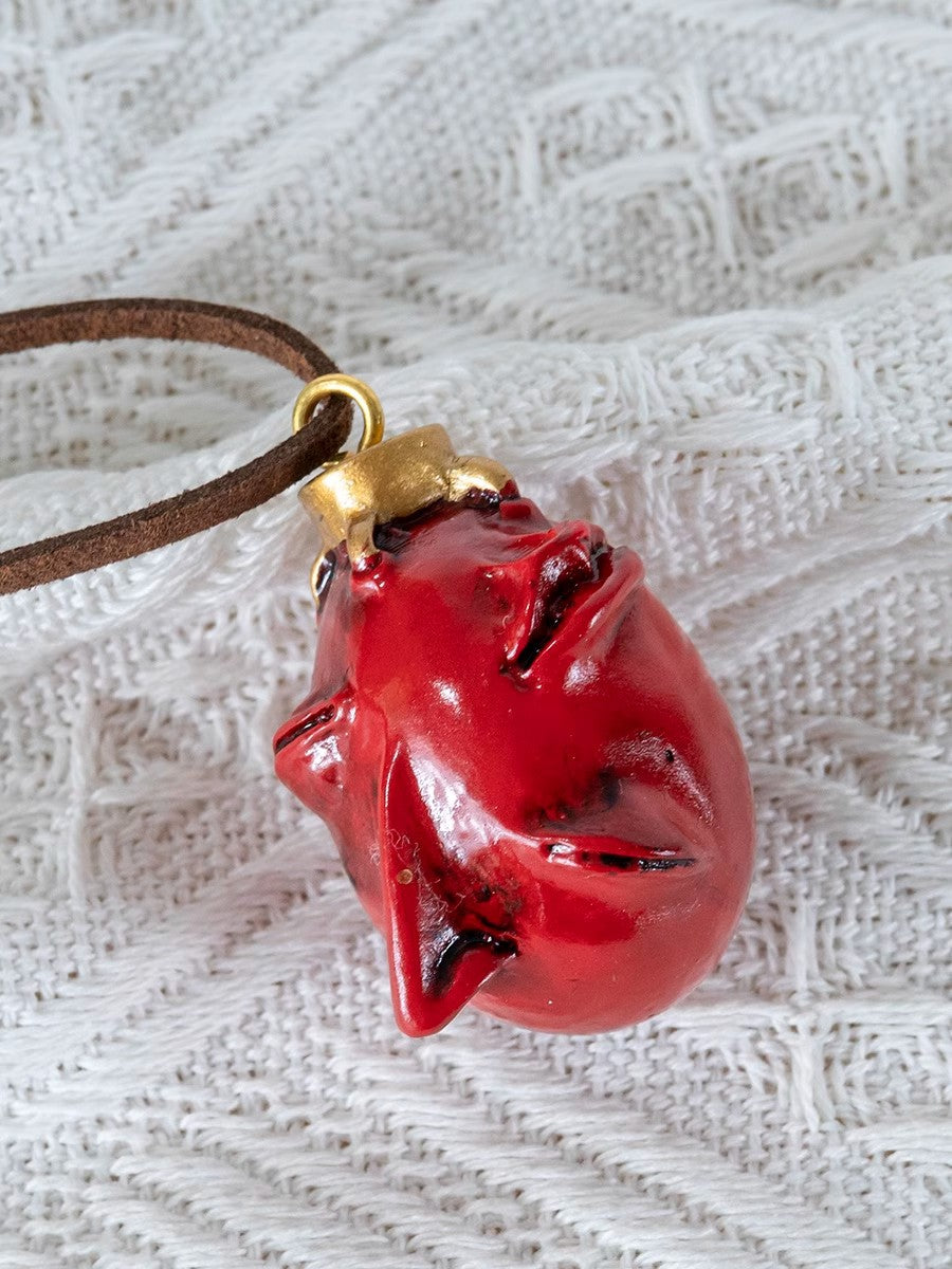 3 pcs Berserk Behelit Eye Pendant Necklace, Dark Fantasy AnimeJewelry, Gothic Punk style Accessory for Fans & Collectors.Unique Cosplay Gift