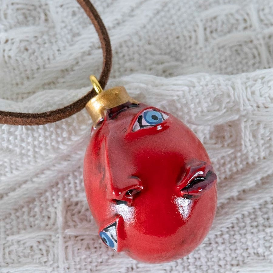 3 pcs Berserk Behelit Eye Pendant Necklace, Dark Fantasy AnimeJewelry, Gothic Punk style Accessory for Fans & Collectors.Unique Cosplay Gift